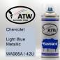 Preview: Chevrolet, Light Blue Metallic, WA985A / 42U: 400ml Sprühdose, von ATW Autoteile West.